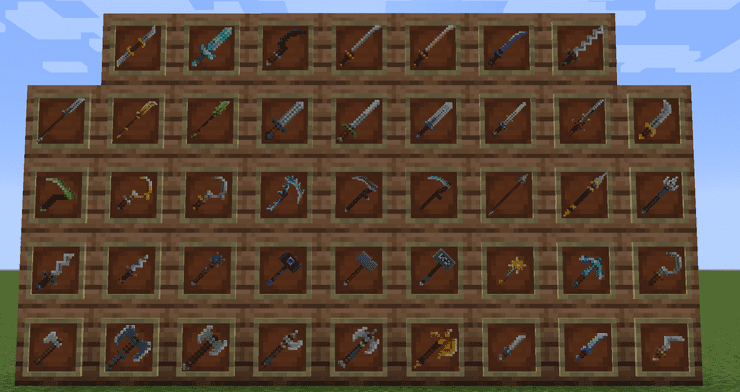 Mc Dungeons Weapons Mod