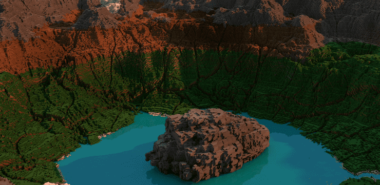 Crater Lake Minecraft Map Mod