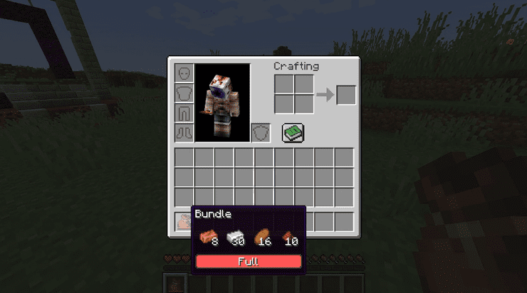 Bundle Item Selections Minecraft