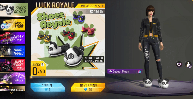 Free Fire Shoes Royale Event 2