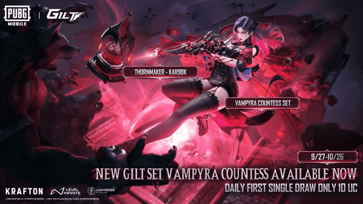 Pubg Mobile Gilt Vampyra Countess Set