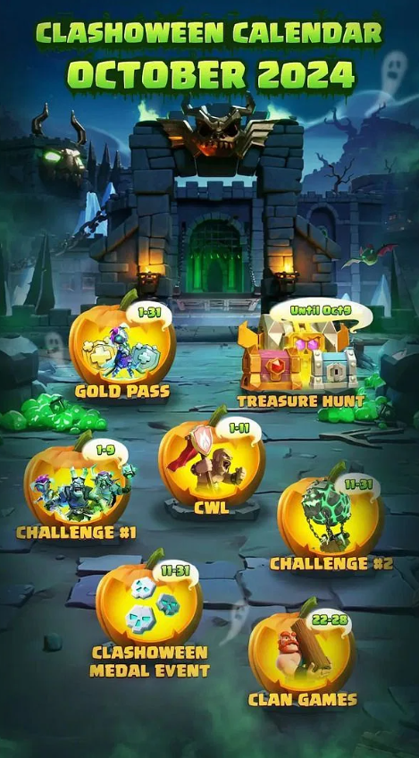 Clash Of Clans Clashoween Medal Event