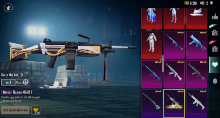 Pubg Mobile M249 Skin