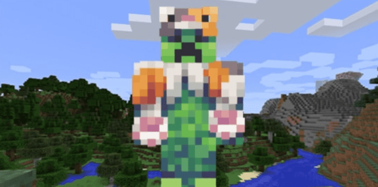 Creeper In A Cat Costume Minecraft