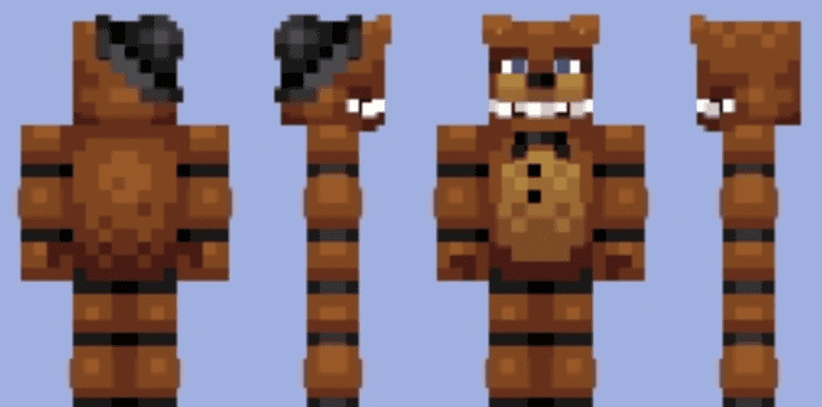 Freddy Fazbear Minecraft Skin