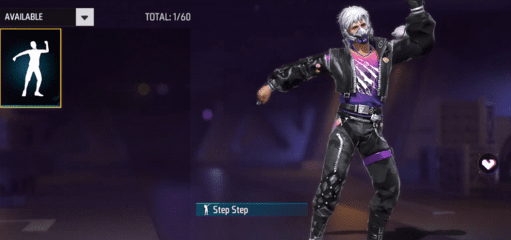 Free Fire Step Step Emote