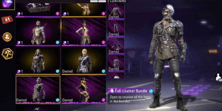 Free Fire Full Leather Bundle