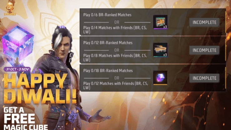 Free Fire Happy Diwali Event